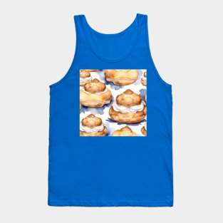 National Cream Puff Day- January 2 - Watercolor Tank Top